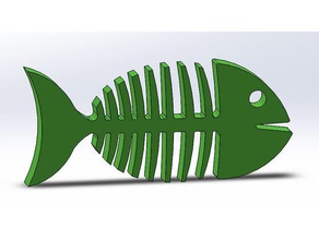 los peces clave de la cadena La impresión en 3d pescado pescador pesca llavero llaveros 3d print model - Mito3D