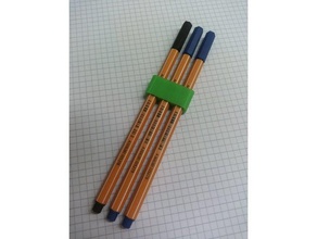 stabilo 3x kalemlik 3d baskı tutucu kalem 3d print model - Mito3D