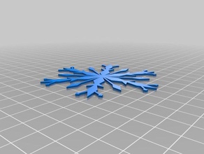 diamond snowflake art 3d print model - Mito3D