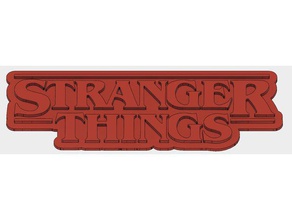 stranger things logo signs & logos 3d print model - Mito3D