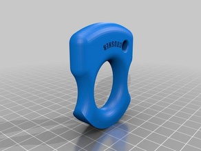 knuckle duster La impresión en 3d de latón puño nudillos bronce los 3d print model - Mito3D