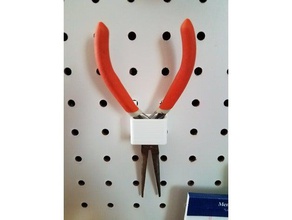 pegboard holder office needle nose pliers scissors 3d print model - Mito3D