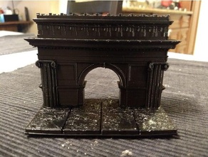 openforge arch triumph vaulted doorway toy & game accessories dnd dungeons dragons miniatures pathfinder rpg tabletop terrain 3d print model - Mito3D