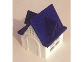 animal crossing house buildings & structures acnl dollhouse nintendo 3d print model - Mito3D