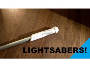 lightsaber hilts sith jedi interactive art doublehander knight star wars lord 3d print model - Mito3D