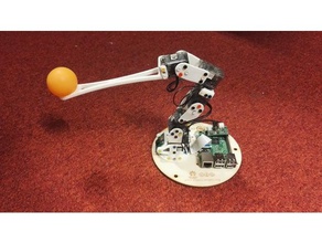 poppy ergo jr ball launcher robotics 3drobotics arm ping pong robot tool 3d print model - Mito3D