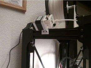 mounts extruder 3d printer parts 2020 extrusion kossel mini 3d print model - Mito3D