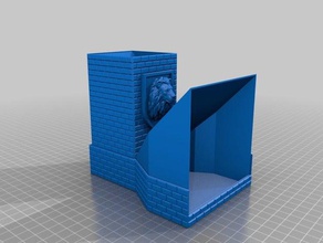 secret dice tower toys & games dungeons dragons pen paper rpg tabletop 3d print model - Mito3D