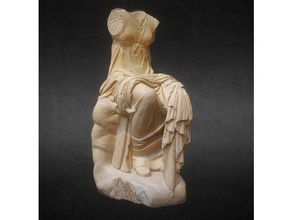 clio monte calvo tarama ve kopyaları 3d baskı 3 Boyutlu Tarama kitap Tanrı tanrıça mermer muse mitoloji din Kaya ilerleyin heykel otur kadın 3d print model - Mito3D