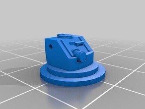epic warmonger aa turret toys & games 6mm scale 3d print model - Mito3D