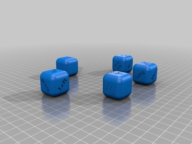 critical failure dice v2 simplified 3D print model - Mito3D