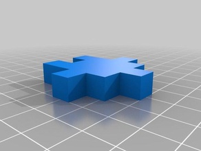 cococrash nivel 1 azul original puzzles Puzzle en 3d bleu cube puzzle d'origine de box 3d print model - Mito3D