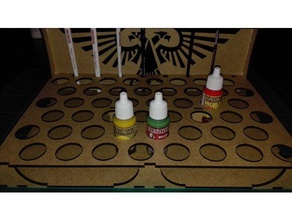 pinceau de l'organisateur jouets & accessoires jeux l'armée du peintre la brosse peinture miniatures organisateur 3d print model - Mito3D