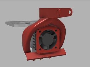 dual radial aufrecht fang-fan 3d-Drucker Teile 3d print model - Mito3D