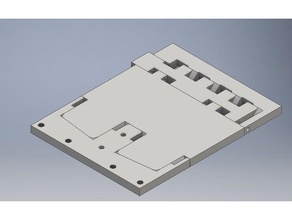 mounting plate concept parts latch locking bracket retaining slide sliding 3d print model - Mito3D