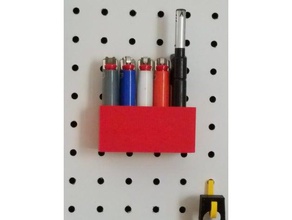 lighter container 3d printing pegboard 3d print model - Mito3D
