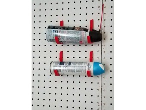 pegboard can holder 3d printing 3d print model - Mito3D