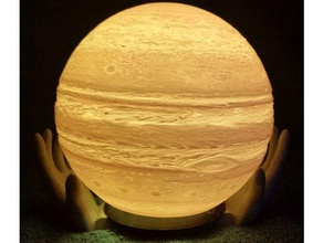 lo stand di mani globi fisica & astronomia giove luna 3d print model - Mito3D