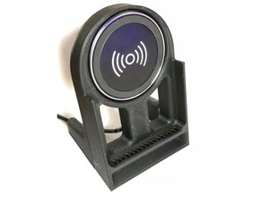 anker qi passive amp stand pour téléphone mobile de l'iphone iphone amplificateur passif chargeur sans fil 3d print model - Mito3D