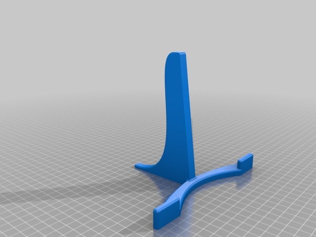 placa de suporte decoração a arte exibição stand 3D print model - Mito3D