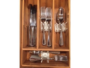 silverware organizer separator kitchen & dining 3d print model - Mito3D