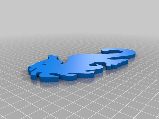 sea horse decor 3D print model - Mito3D