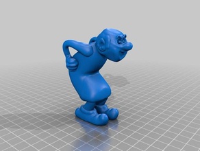 gargamel sanat 3d baskı rakamlar heykel Şirinler oyuncaklar 3d print model - Mito3D