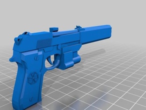 albert-01r re 7 peças móveis adereços arma prop resident evil jogo de vídeo 3d print model - Mito3D