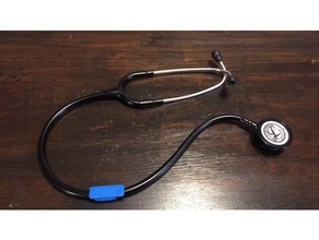 stetoskop adı etiketi ofis isim 3d print model - Mito3D
