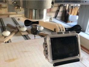 gopro mount cnc spindle camera machine mill fusion360 fusion 360 router vfd water watercooled 3d print model - Mito3D