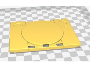 playstation pi küçük v4 üst remix whit soğutma delikleri eklendi 3d baskı durumda raspberry pı3 3 durumunda 3d print model - Mito3D