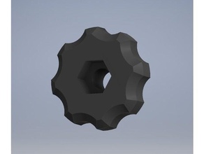 fingerwheel m8-Mutter m8 nutscrew Substantiv Schraube thumbnut ein Rändelrad 3d print model - Mito3D