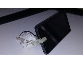 soporte de teléfono para auriculares bobinadora el móvil 3d print model - Mito3D