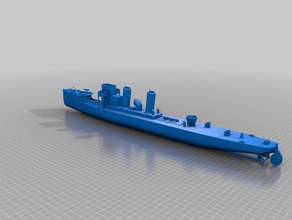 v108 - german torpedo boat mechanical toys military naval ship 3d print model - Mito3D