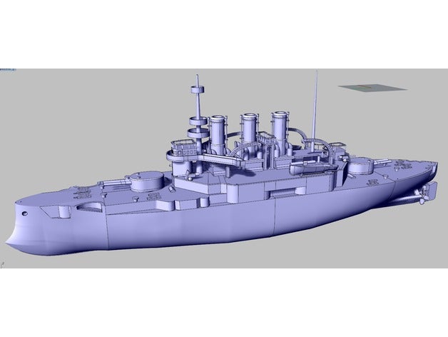 blindados rusos barco - potemkin juguetes mecánicos modelo naval de la nave 3D print model - Mito3D