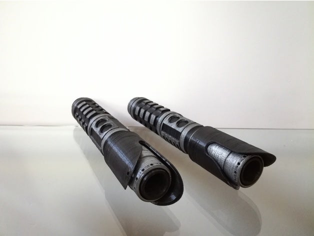 modular lightsaber 6 double-bladed possible - build your saber toys & games blade custom customizable double jedi lamp led ligthsaber sith star wars 3D print model - Mito3D