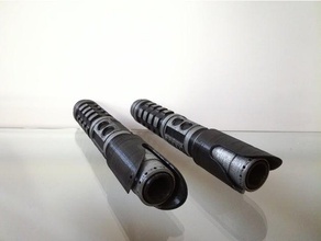 modular lightsaber 6 double-bladed possible - build your saber toys & games blade custom customizable double jedi lamp led ligthsaber sith star wars 3d print model - Mito3D