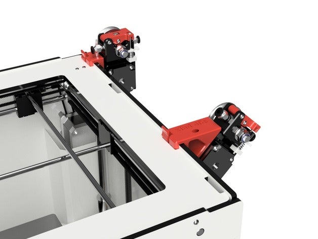 xbot extrusora de montaje 45 grados con el cinturón seguridad en extrusor Impresora 3d extrusoras bowden del 285 soporte 3D print model - Mito3D