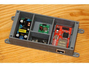 arduino pro mini ethernet módulos de potência - universal caso eletrônica diy automação residencial fonte alimentação w5100 3d print model - Mito3D