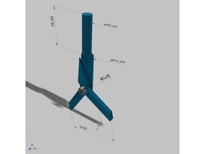pipe center finder diy 3d print model - Mito3D