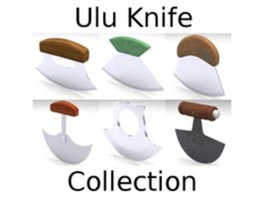 ulu knives kitchen & dining alaska blade cutlery edge eskimo filleting hunting knife skinning 3d print model - Mito3D