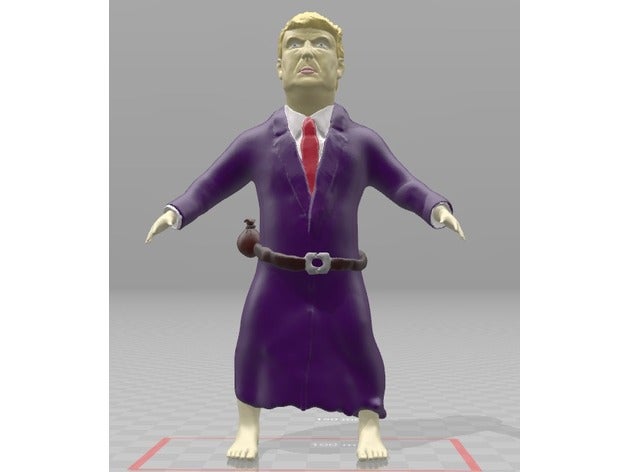 donald trump volcado las esculturas 3D print model - Mito3D