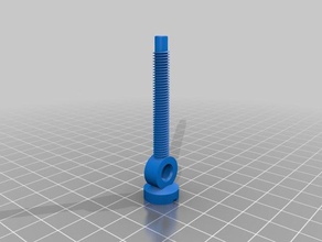 bathroom drain cap screw sink plug scew 3d print model - Mito3D
