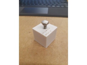 thread test cube parts 3d print model - Mito3D