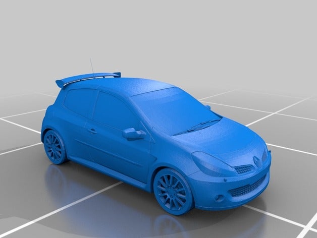 renault clio 3rs vehículos la copa del coche de carreras 3D print model - Mito3D