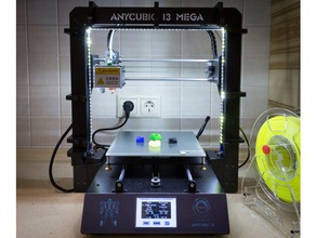 retroiluminación titular anycubic i3 mega Impresora 3d accesorios la luz de fondo hola a rusia 3d print model - Mito3D