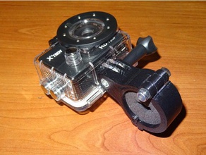 bike support go pro diam tre 32 mm camera 3d print model - Mito3D