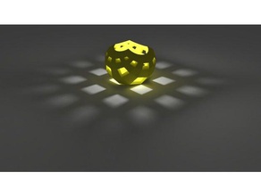 customizable stereographic projection flat - image array not switched out decor 3d print model - Mito3D