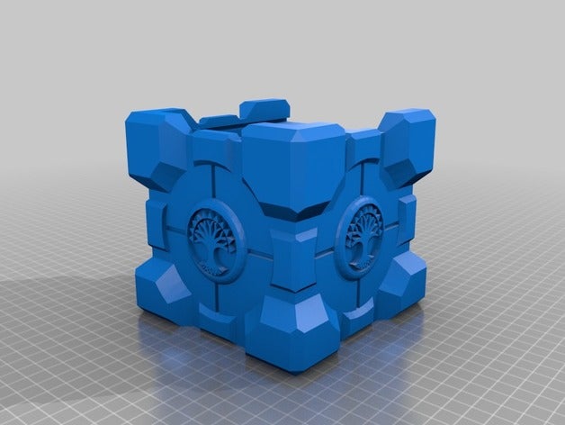 selesnija-Konklave companion cube commander Größe - deck box Spielzeug & game Zubehör Magie sammeln mtg edh 3D print model - Mito3D