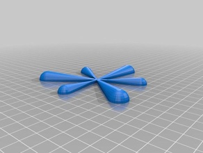 basej snezinka Kunst-tools blockscadsnowflake Schneeflocke 3d print model - Mito3D